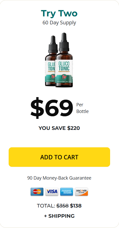 GlucoTonic- 2 Bottle