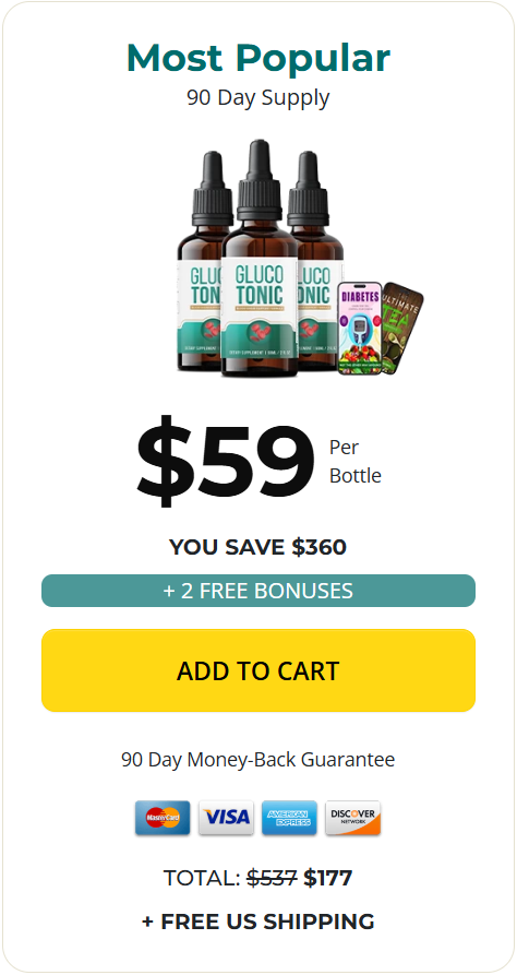 Glucotonic - 4 Bottles